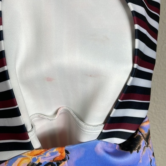 Clover Canyon Floral Maze Dress Scuba Fit and Flare Geo Multi Color Sz XS - Picture 11 of 14